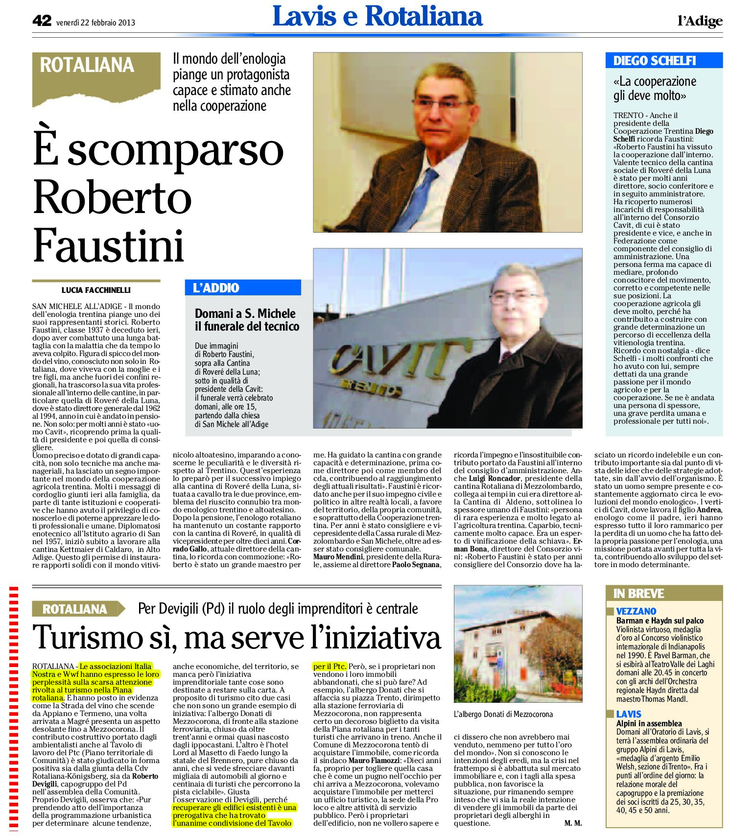 Rotaliana: turismo sì, ma serve iniziativa