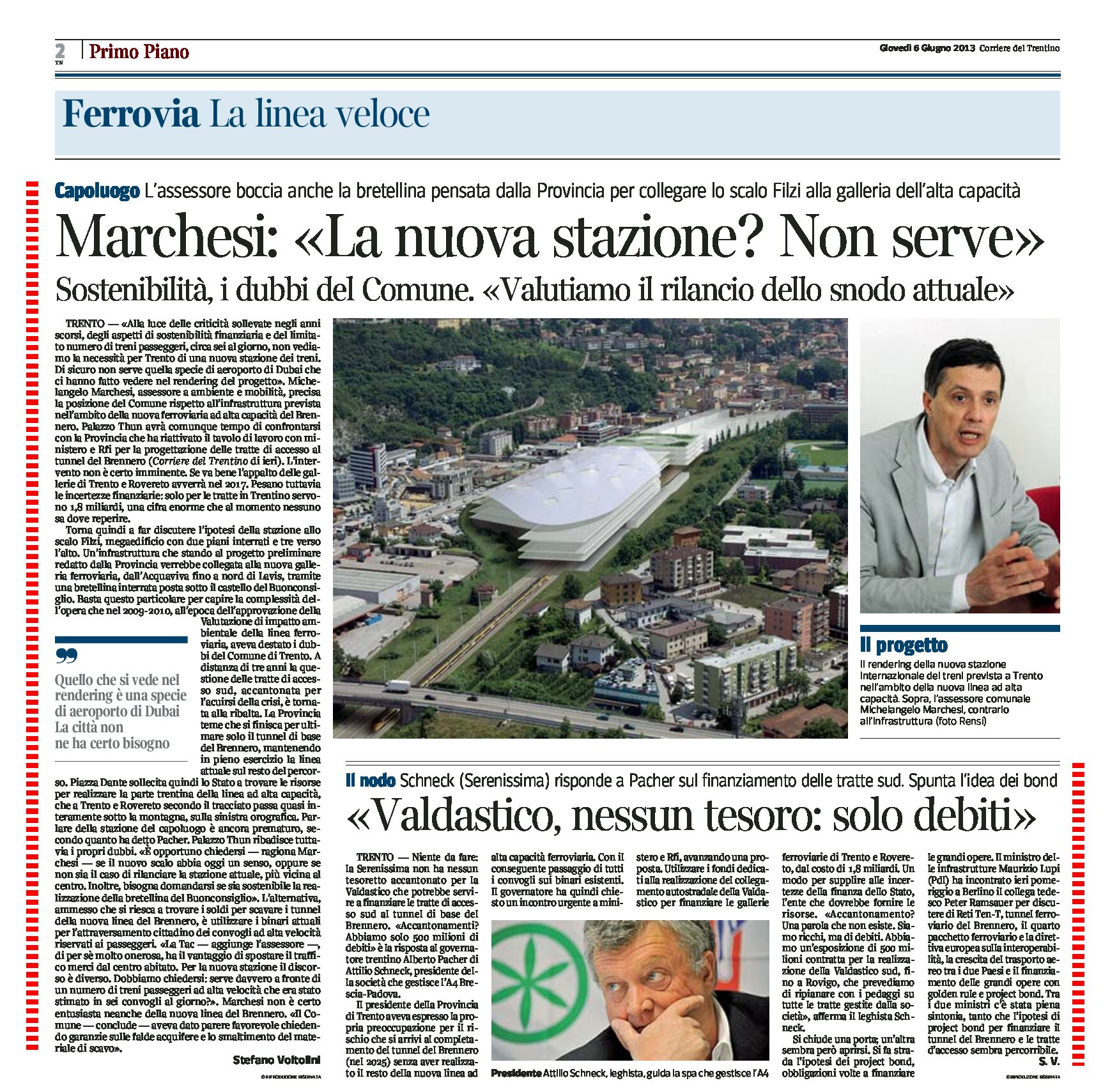 Trento: la nuova stazione? Non serve