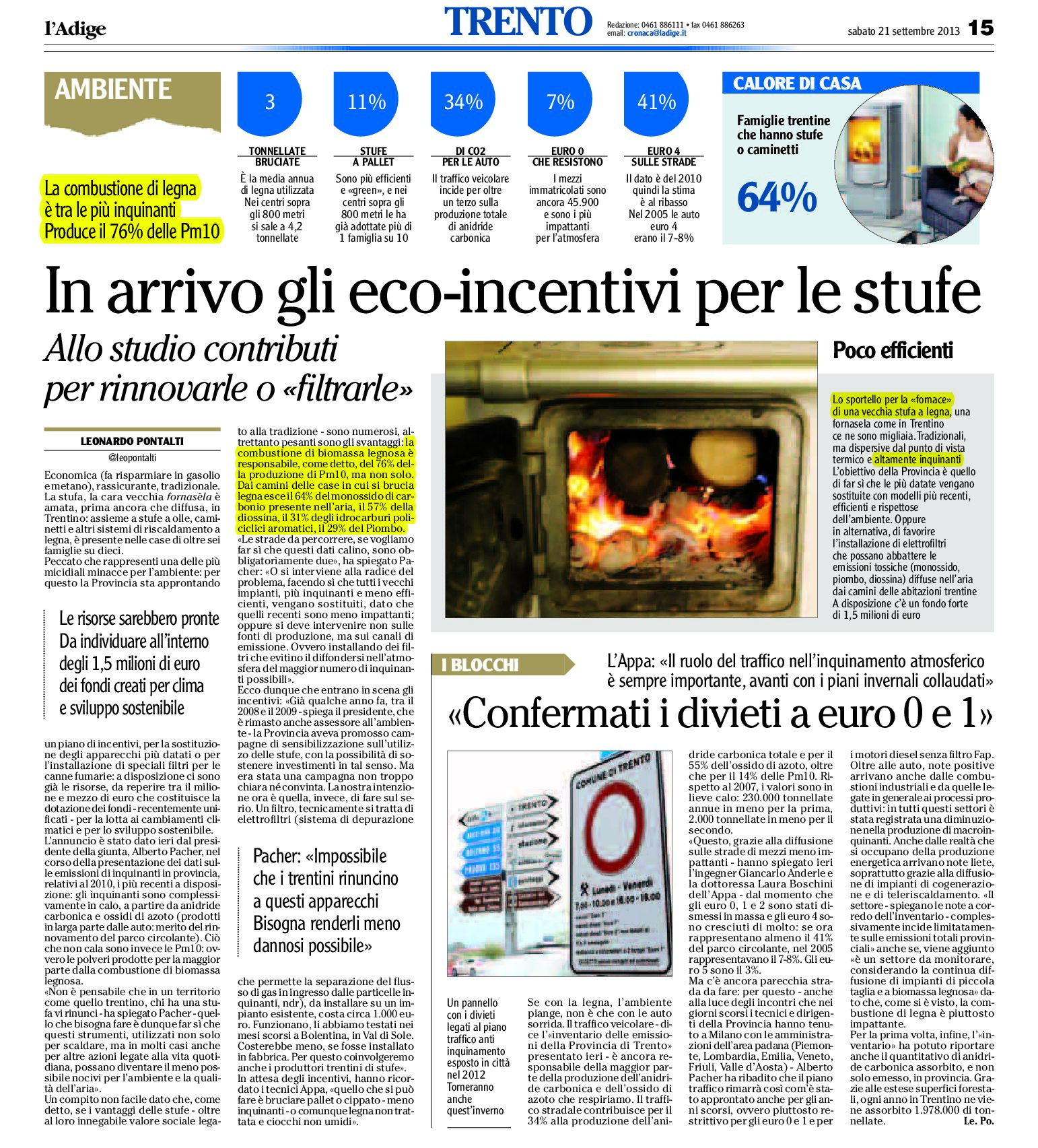 Le vecchie stufe a legna sono altamente inquinanti. In arrivo gli eco-incentivi