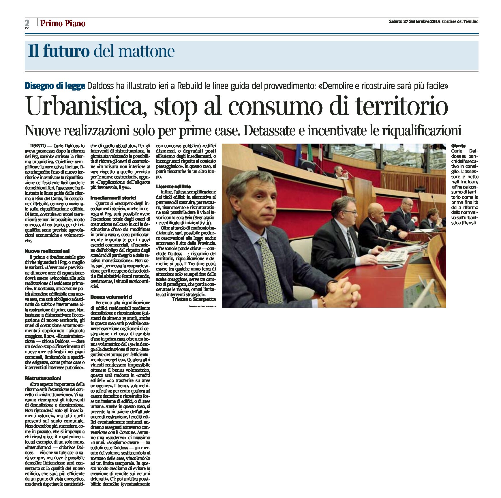 La nuova legge urbanistica. Stop al consumo di territorio