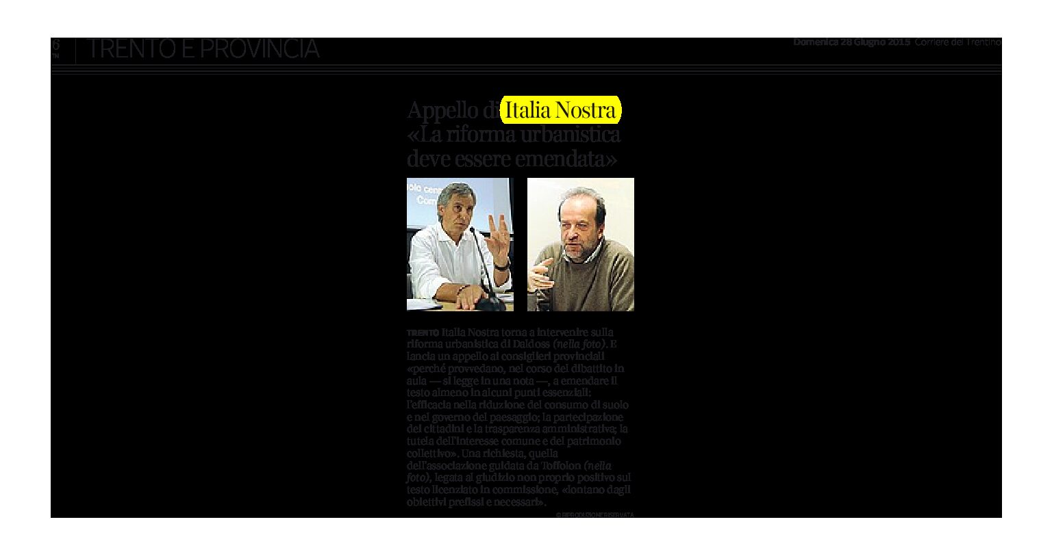 Appello di Italia Nostra: la riforma urbanistica deve essere emendata