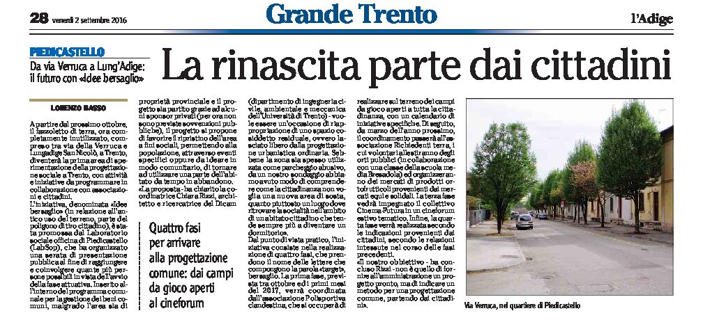 Trento, Piedicastello: la rinascita parte dai cittadini
