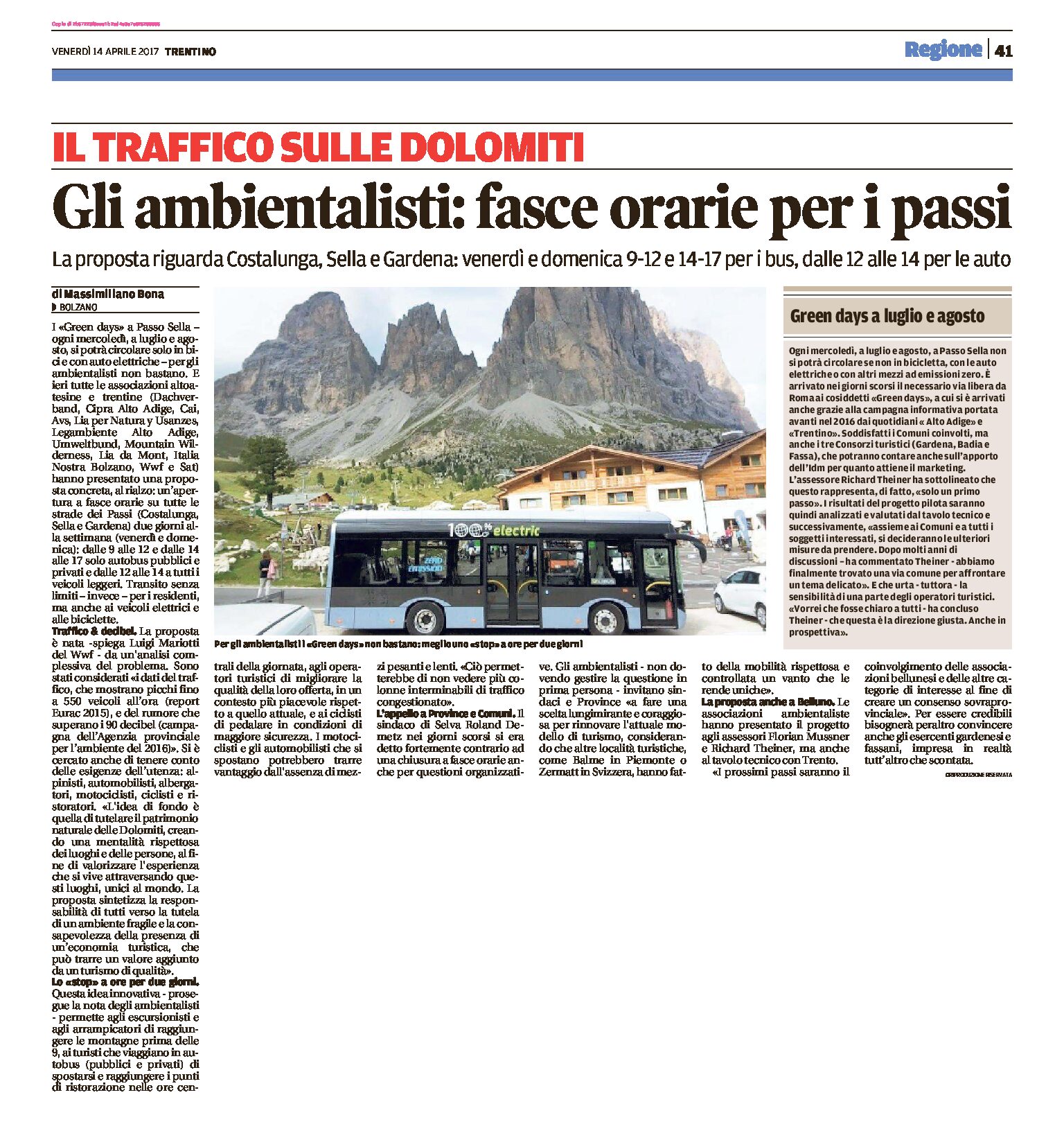 Traffico sulle Dolomiti: gli ambientalisti chiedono fasce orarie per i passi