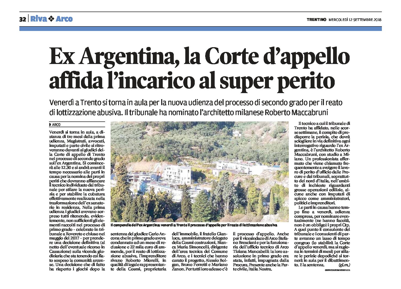 Ex Argentina: la Corte d’appello affida l’incarico al super-perito
