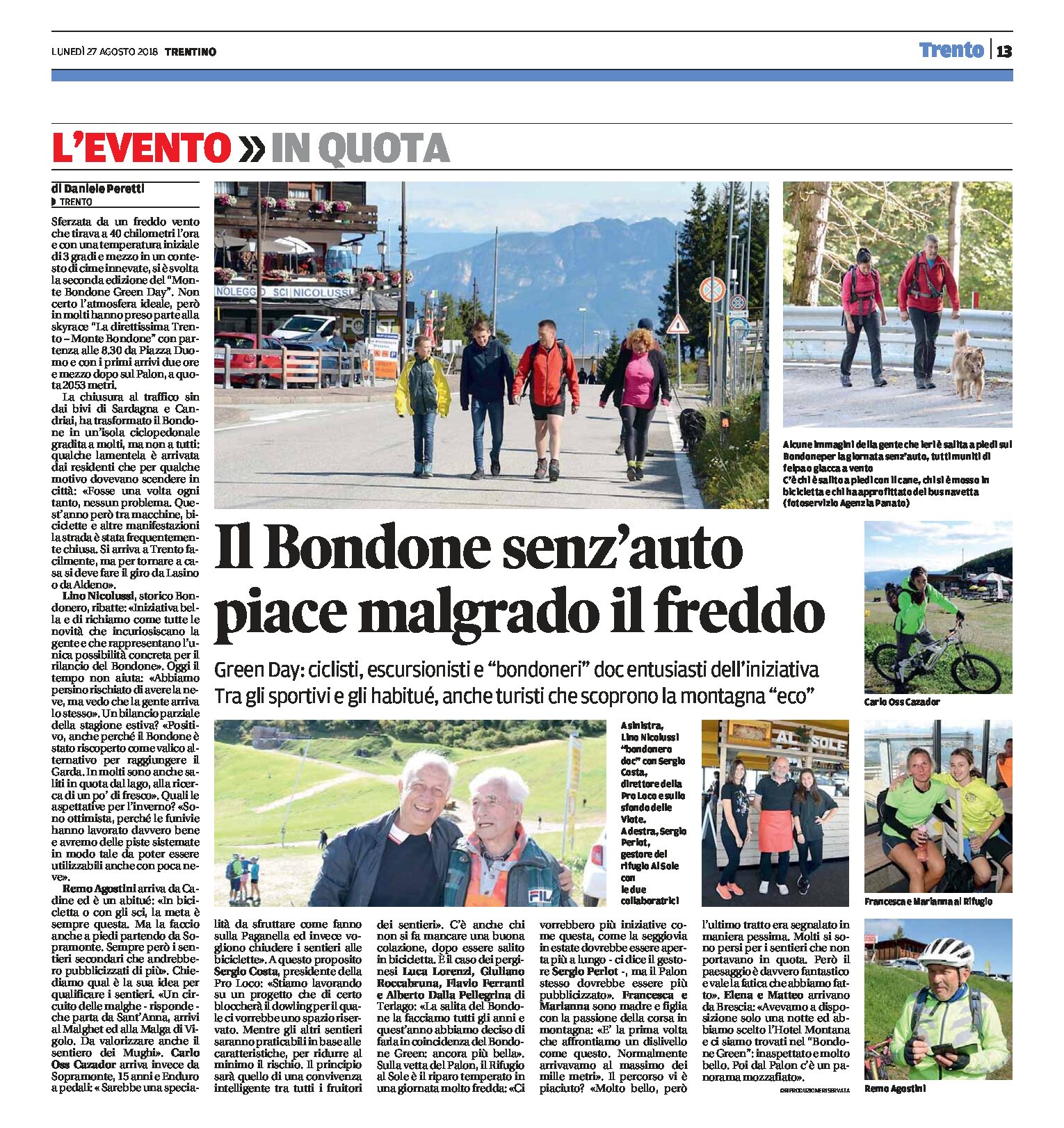 Trento, Bondone: green day