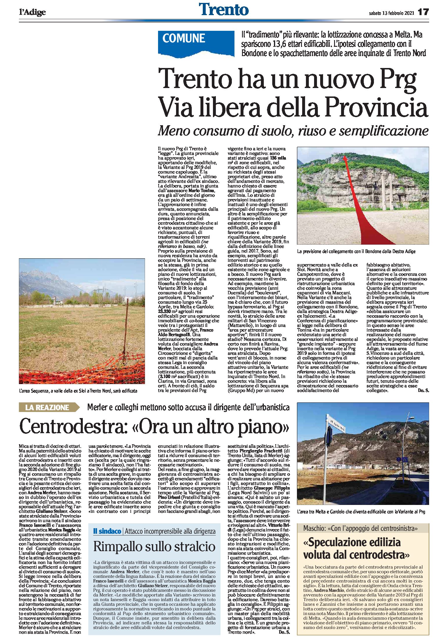 Trento: ha un nuovo Prg. Via libera della Provincia