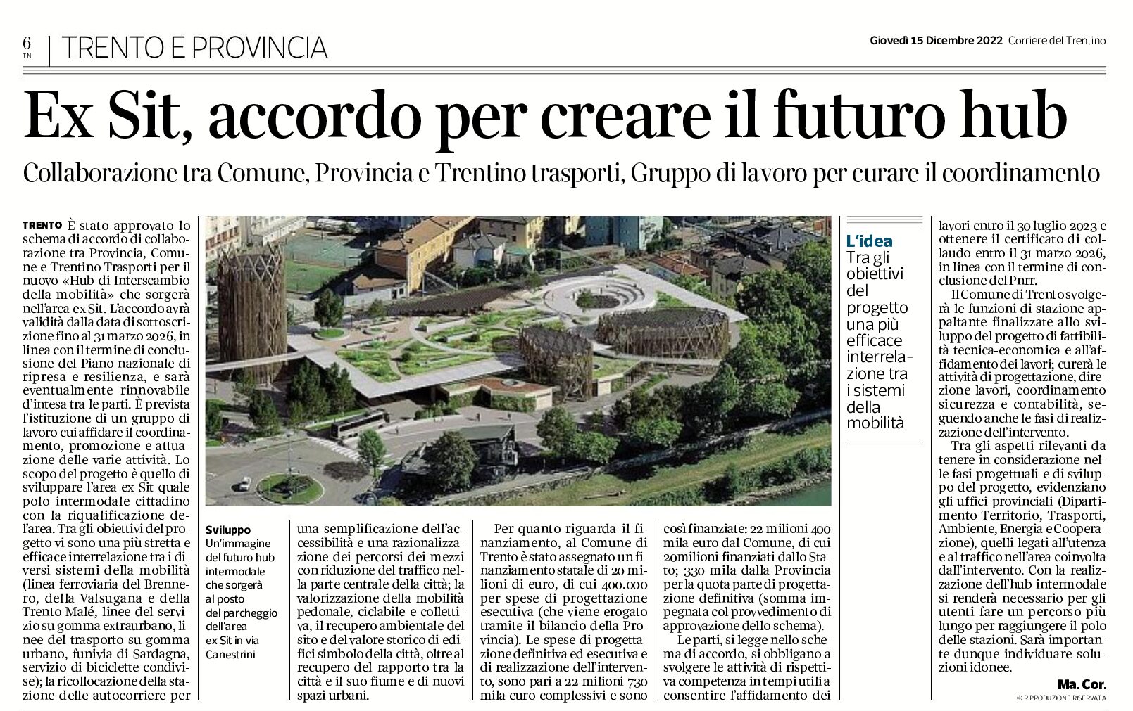 Trento, ex Sit: accordo per creare il futuro hub. Collaborazione tra Comune Provincia e Trentino trasporti