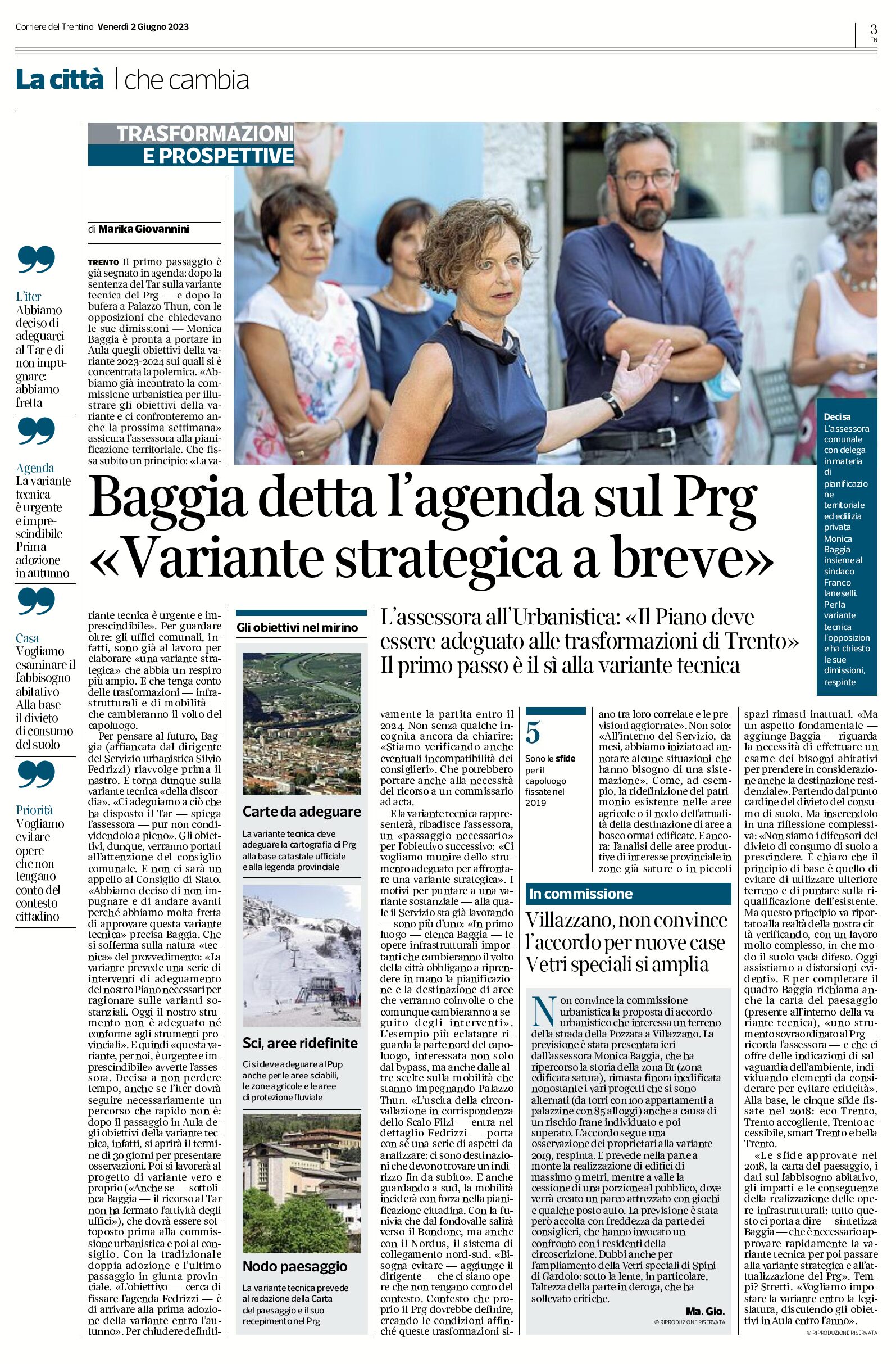 Trento, trasformazioni e prospettive: Baggia detta l’agenda sul Prg “variante strategica a breve”