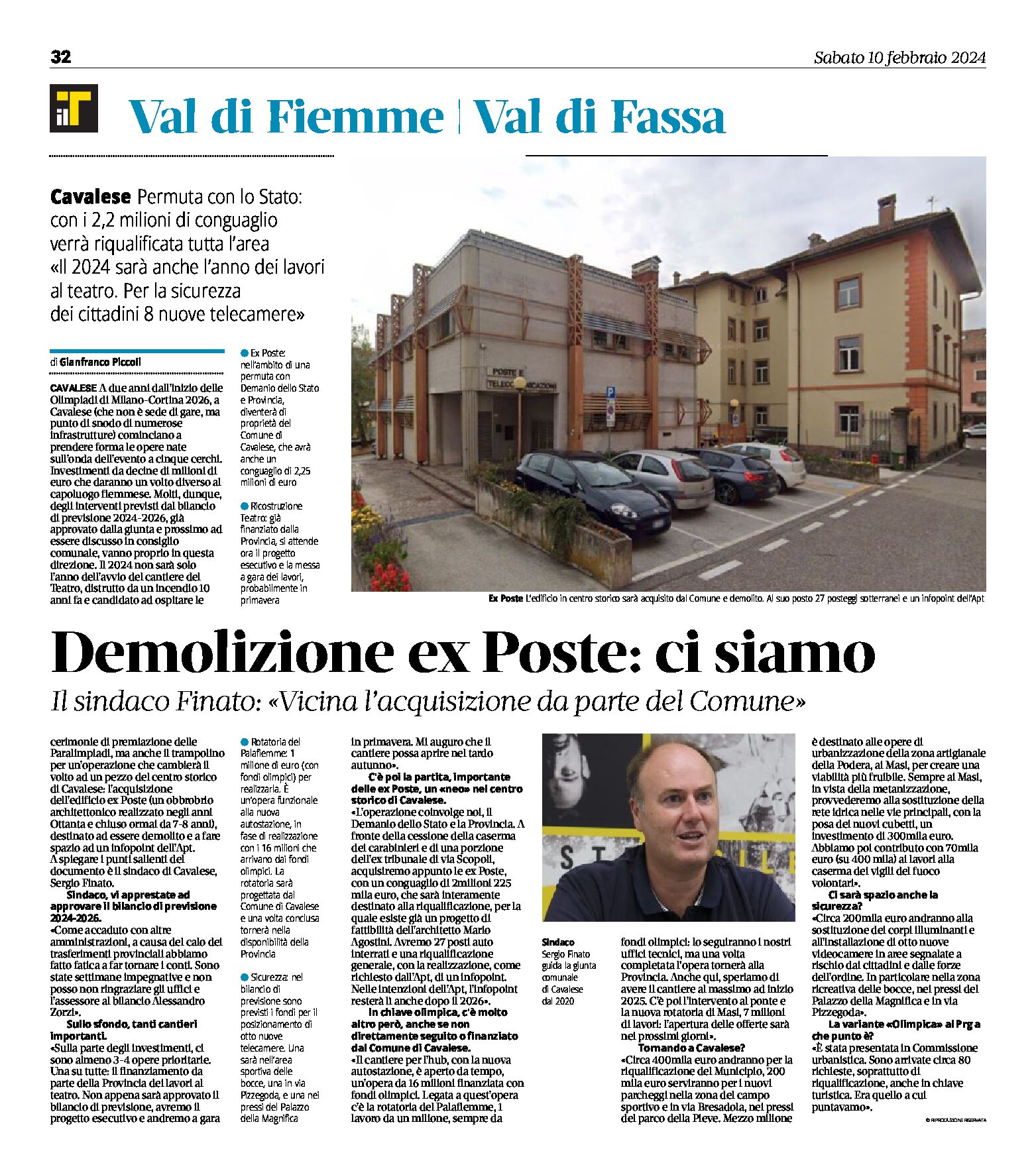 Cavalese: demolizione ex Poste