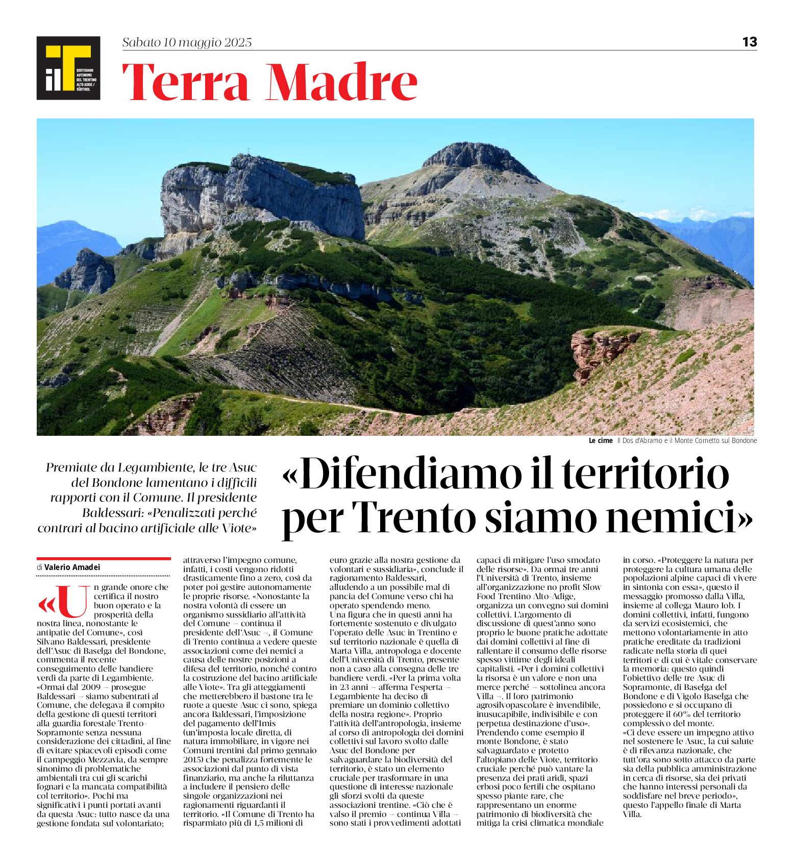 Le tre Asuc del Bondone