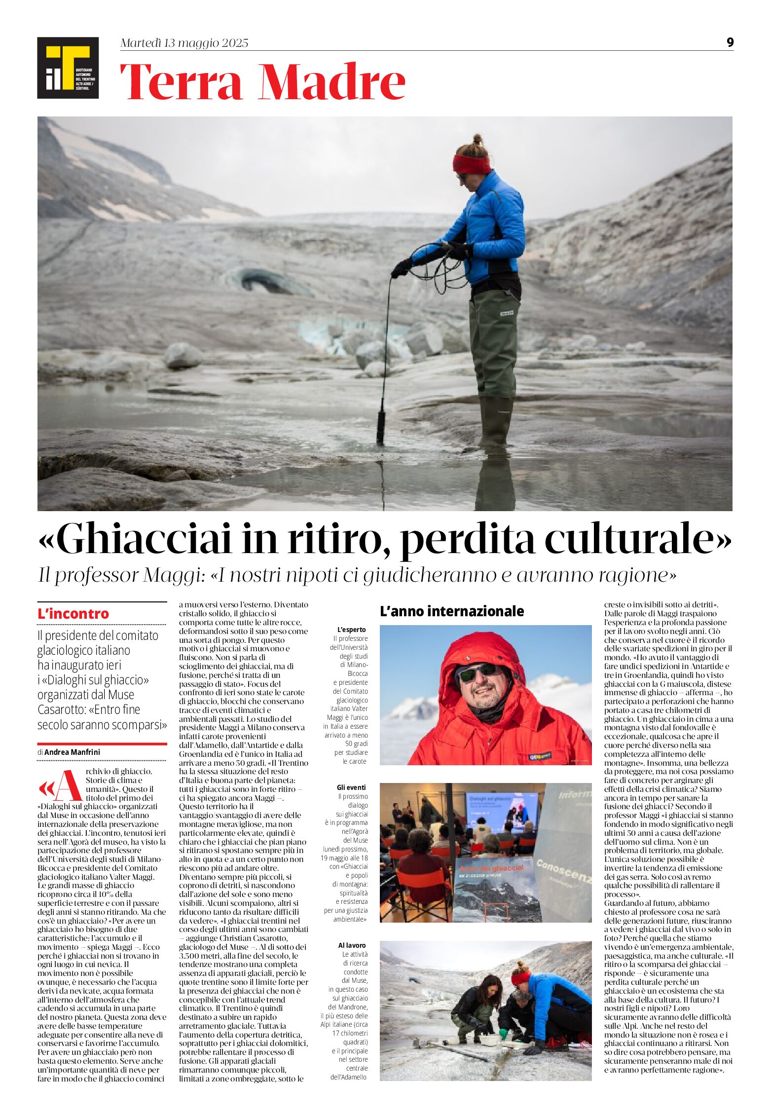 Ghiacciai: il ritiro perdita culturale