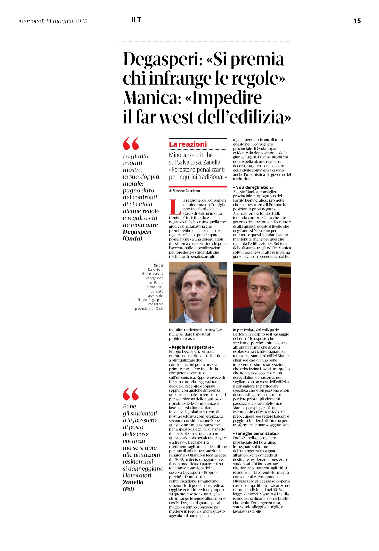 Minoranze contro il decreto “salva casa”