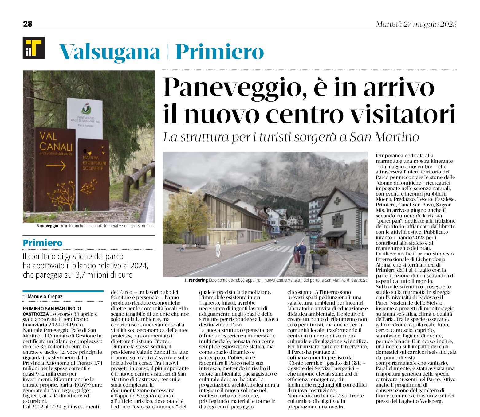 Paneveggio: il progetto del nuovo centro visitatori