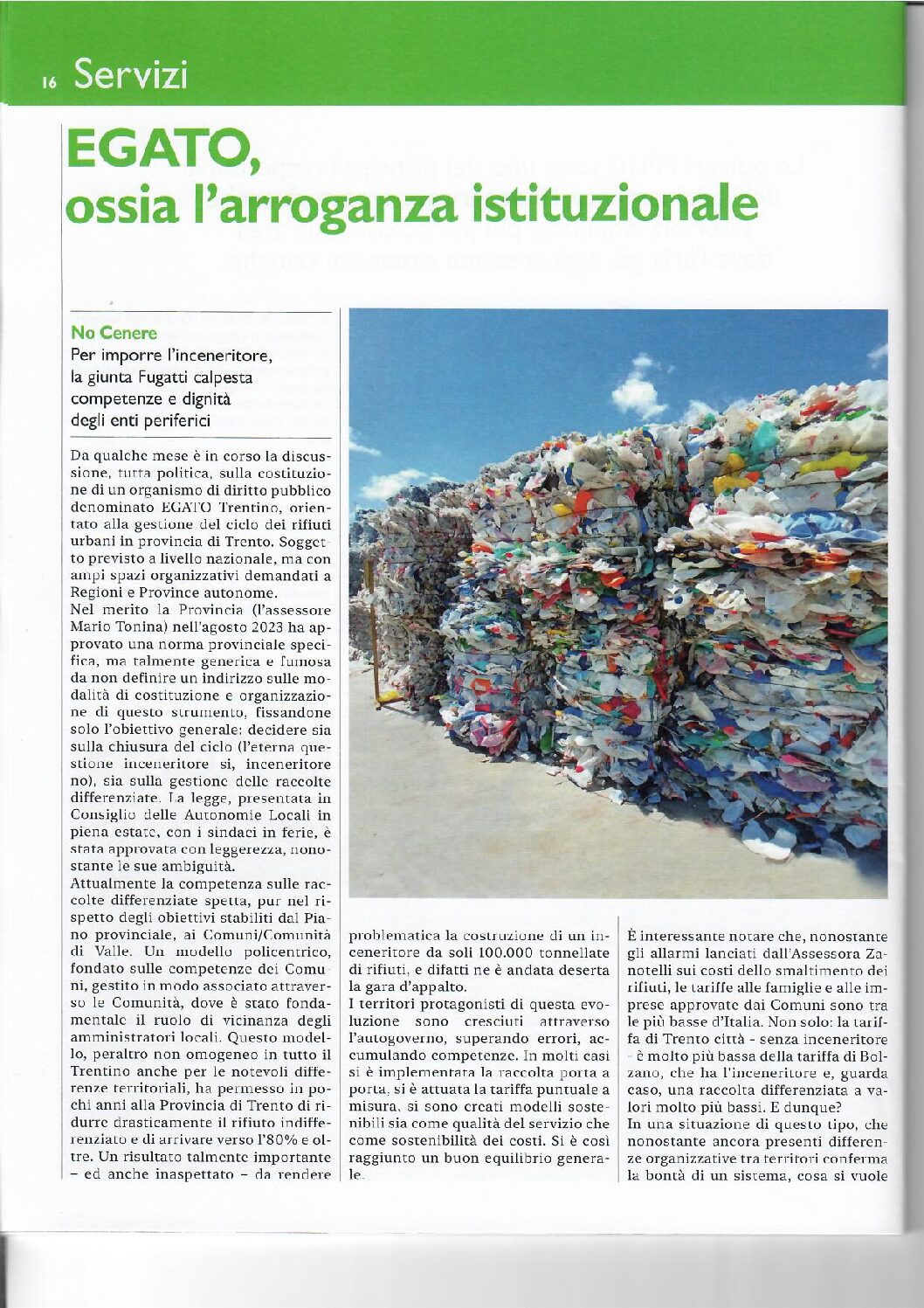 Egato e inceneritore