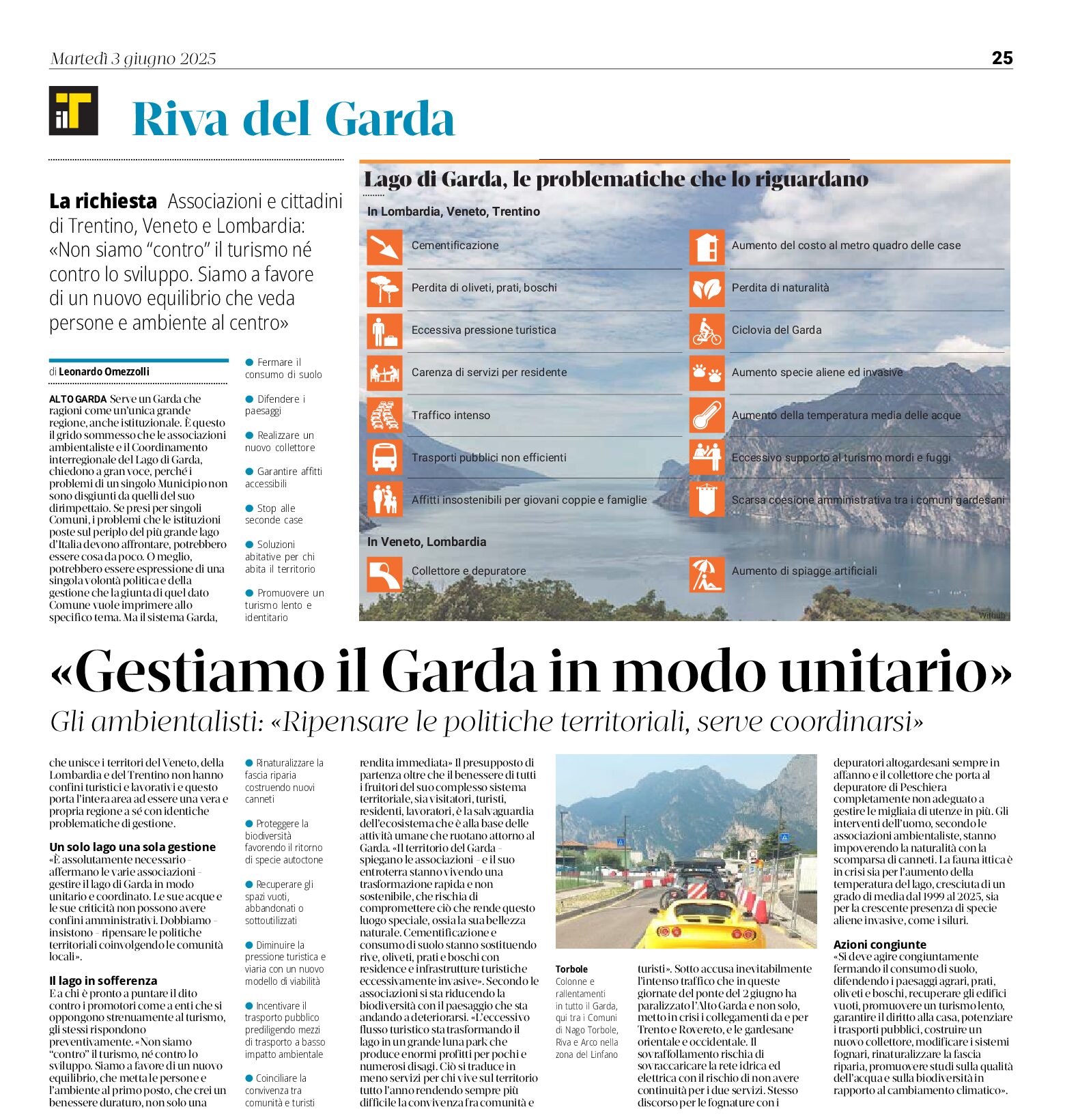 Ambientalisti e cittadini: gestire insieme il Garda