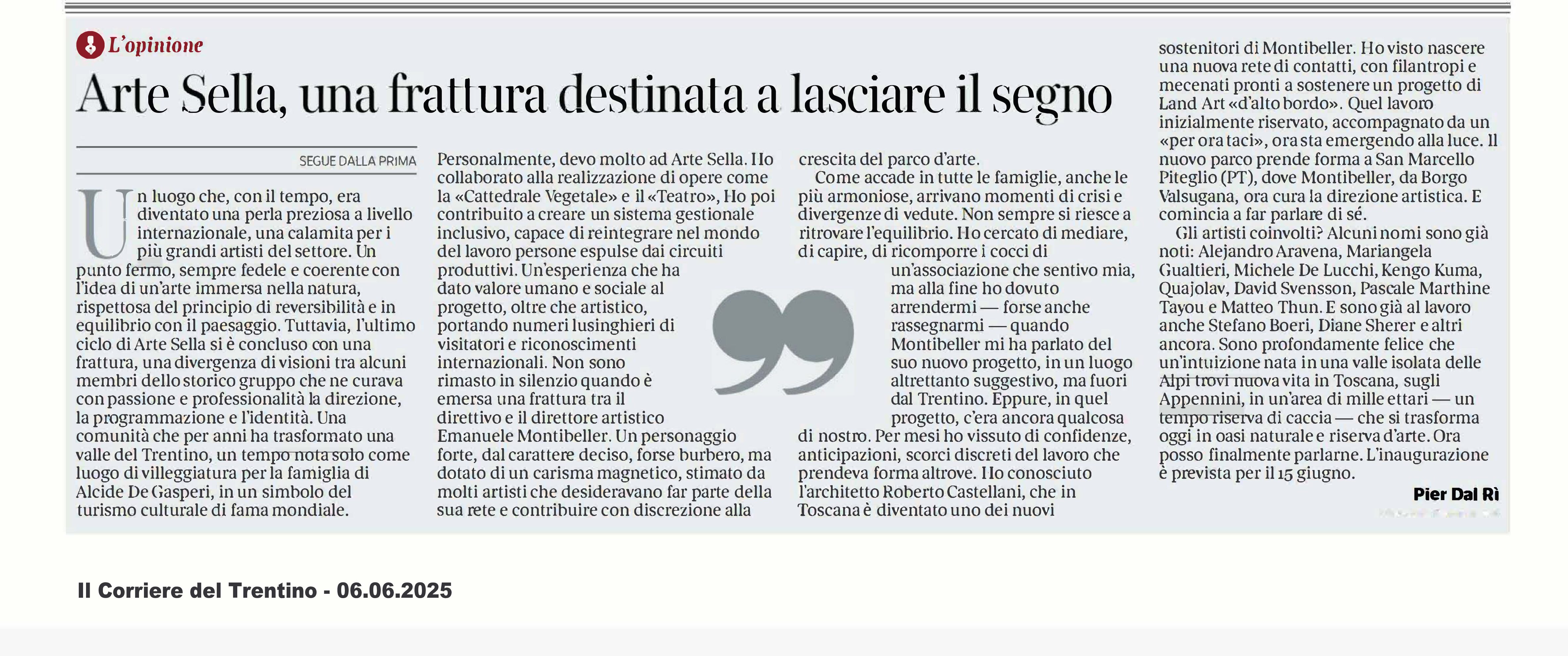 Artesella: Montibeller in Toscana