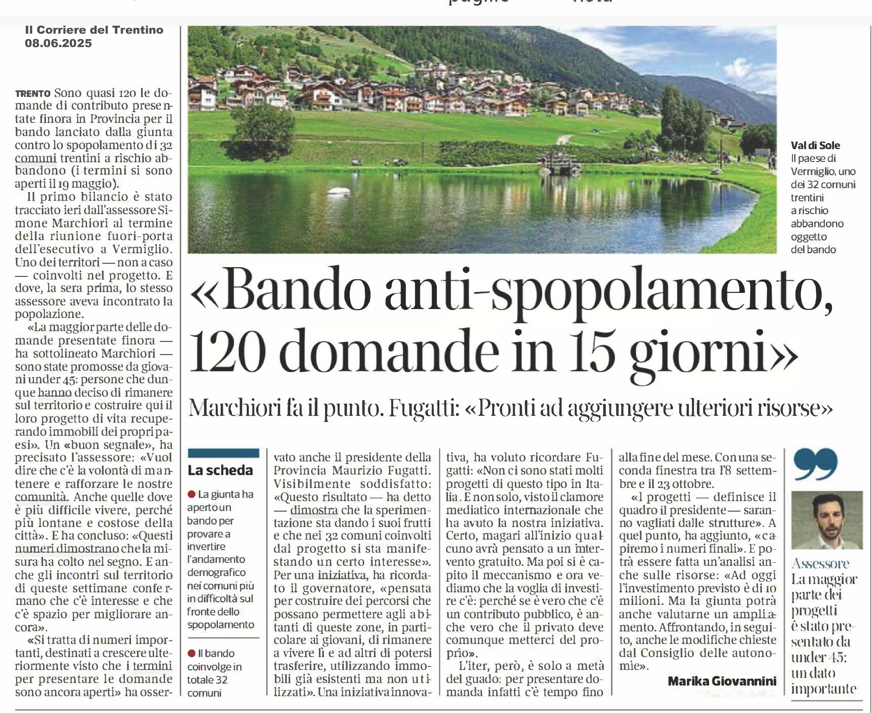 Bando anti-spopolamento