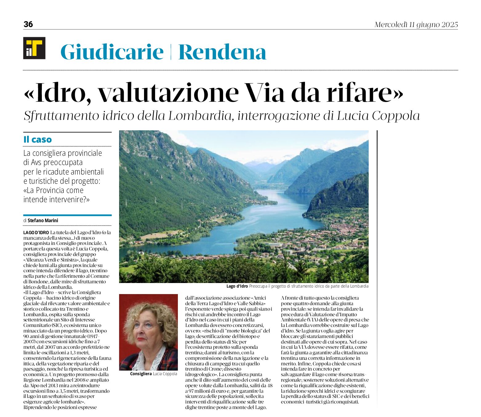 Lago d’Idro: valutazione Via da rifare