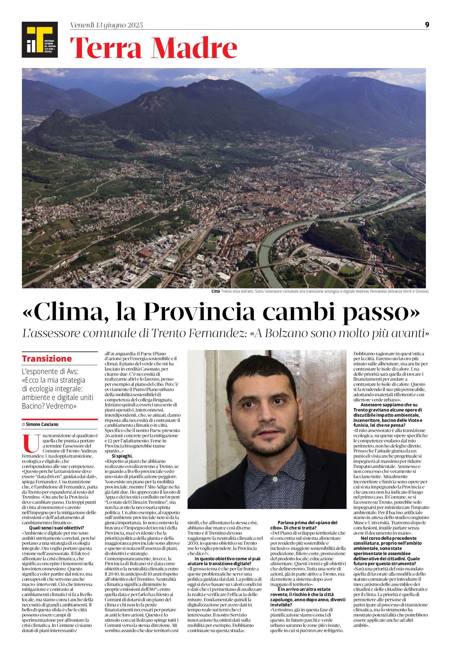 Clima, la Provincia cambi passo