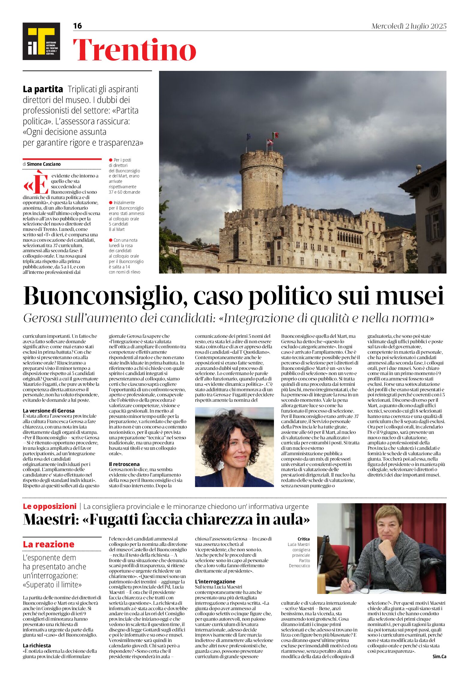 Triplicati gli aspiranti direttori dei musei