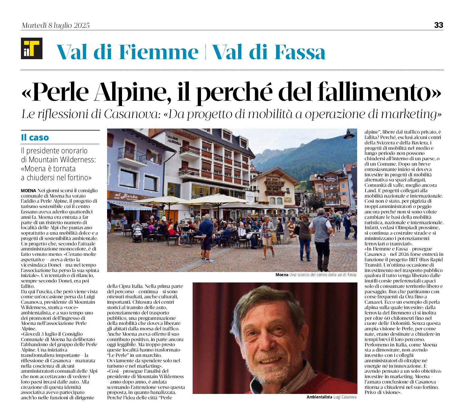 Luigi Casanova: Perle Alpine, il perchè del fallimento