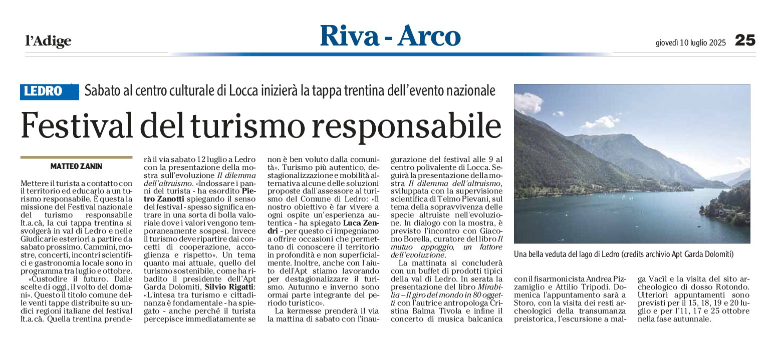 Ledro: Festival del turismo responsabile