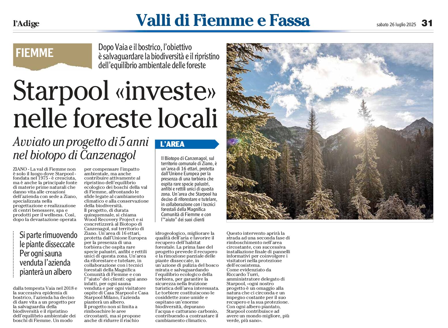 Val di Fiemme: le foreste dopo Vaia