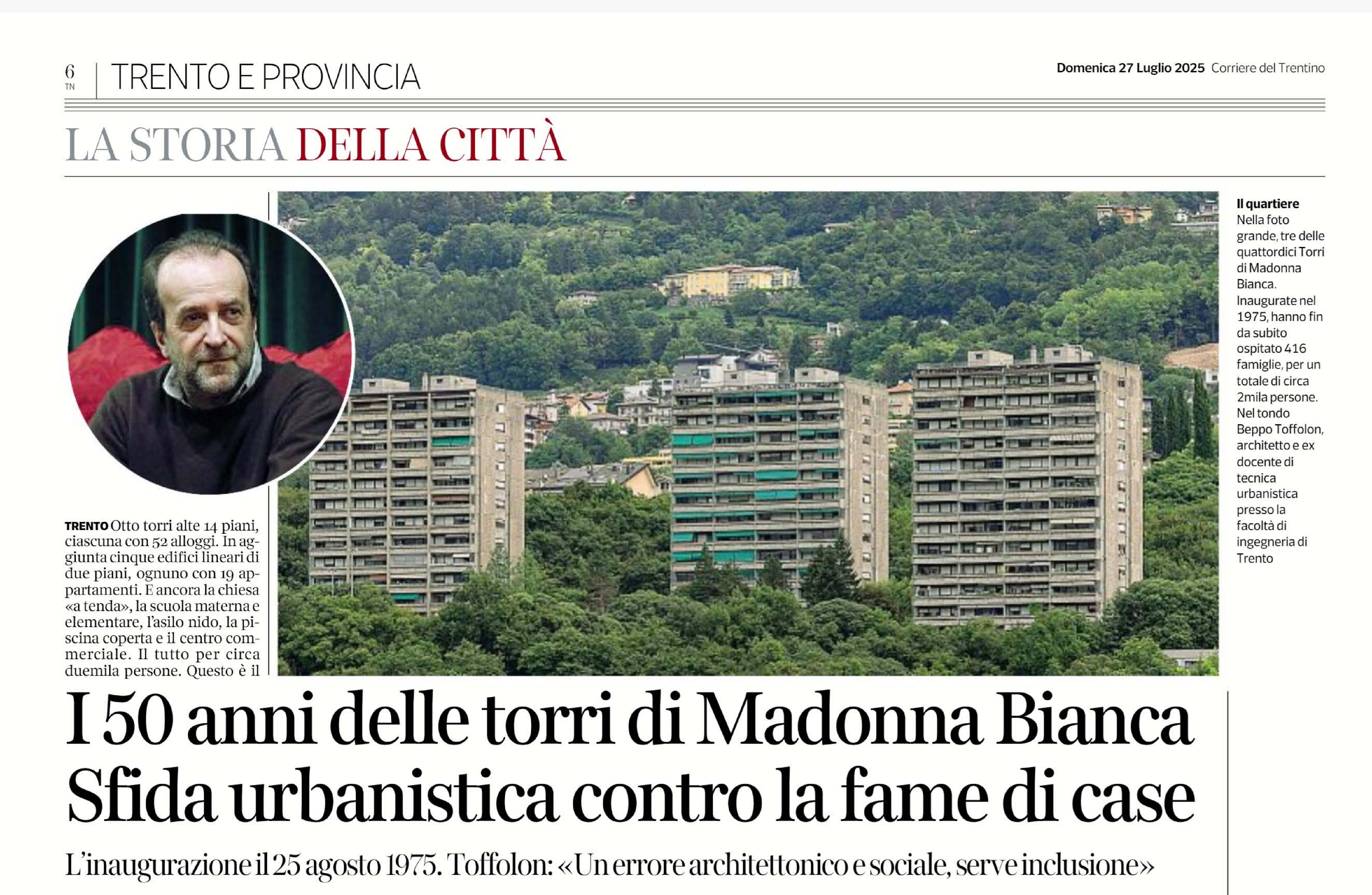 I 50 anni delle torri di Madonna Bianca