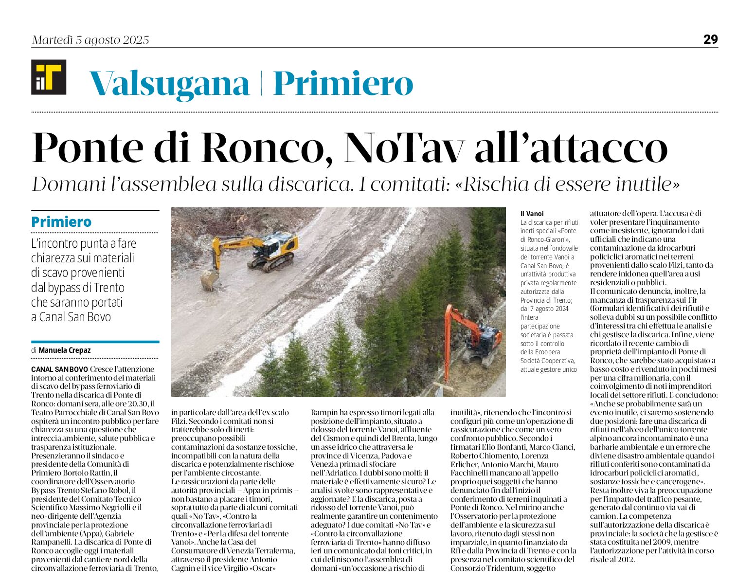 Ponte di Ronco, NoTav all’attacco