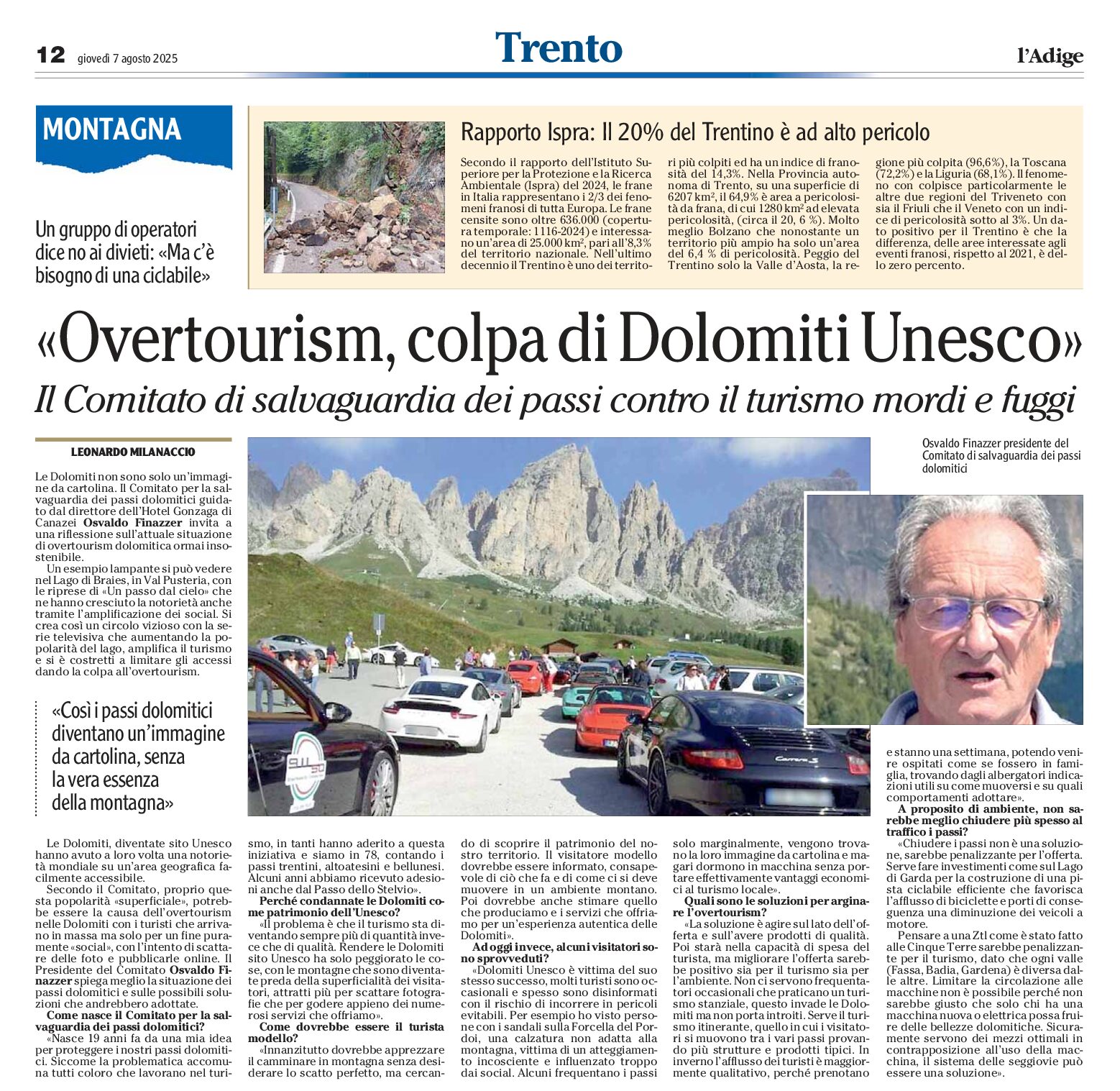 Dolomiti Unesco, meglio fuori