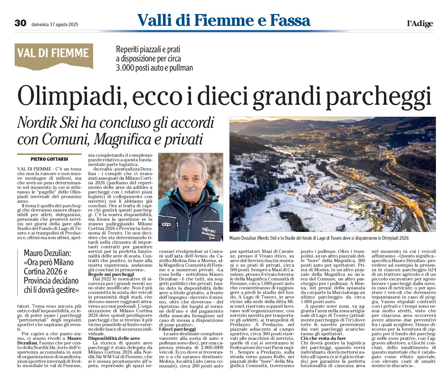 Olimpiadi: ecco i 10 grandi parcheggi