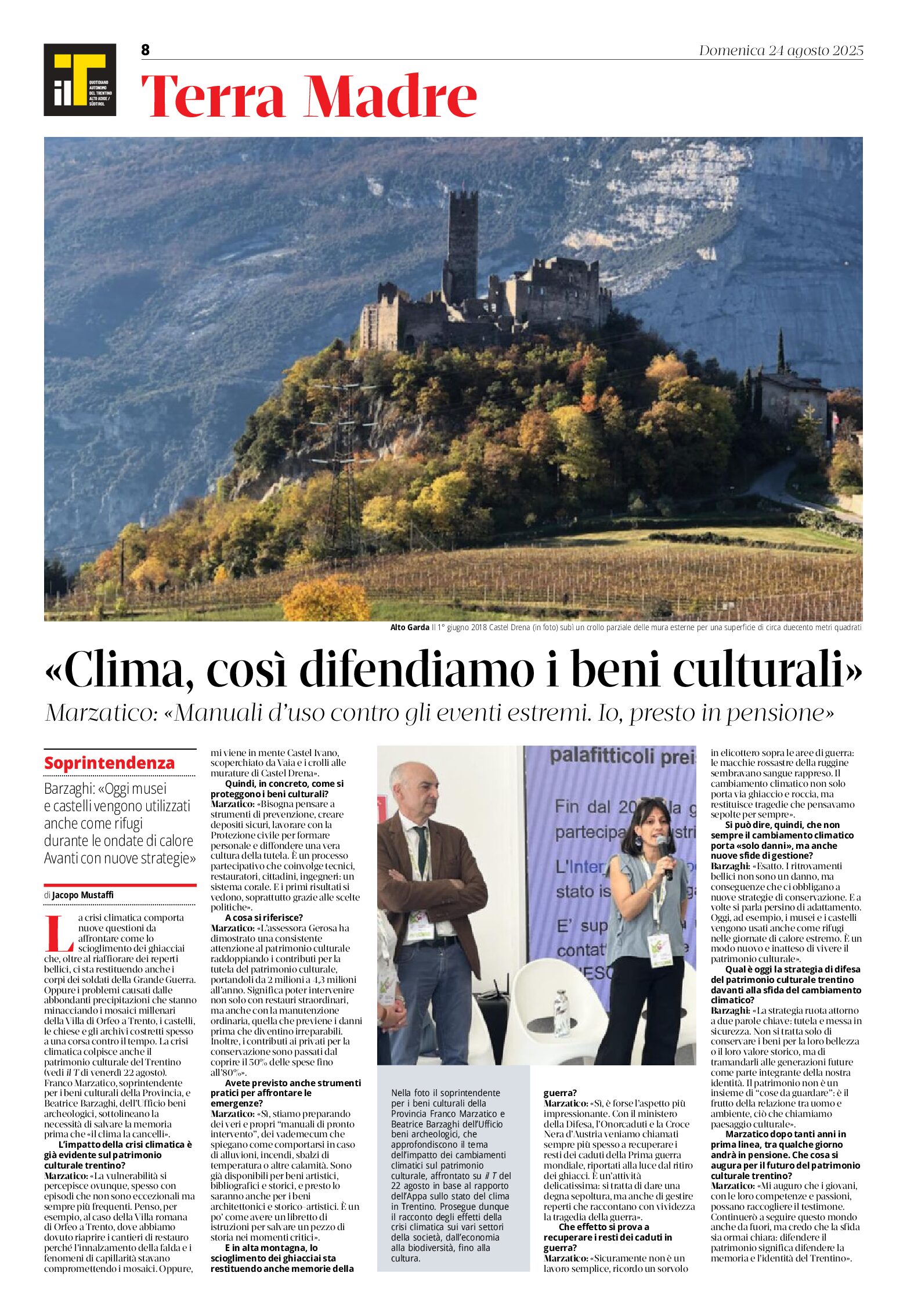 Beni culturali: manuale d’uso contro gli eventi climatici