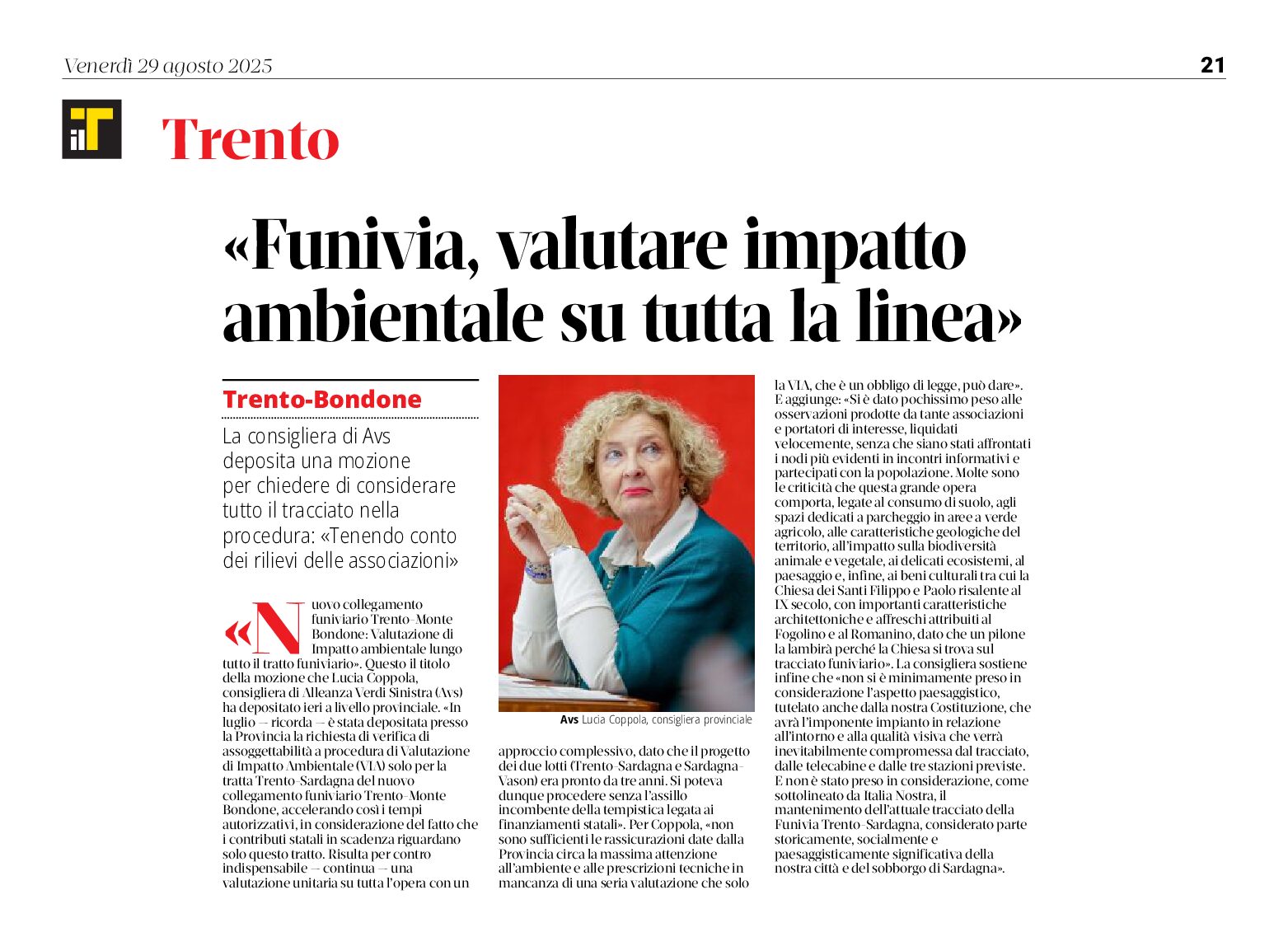 Funivia del Bondone: Via su tutta la linea