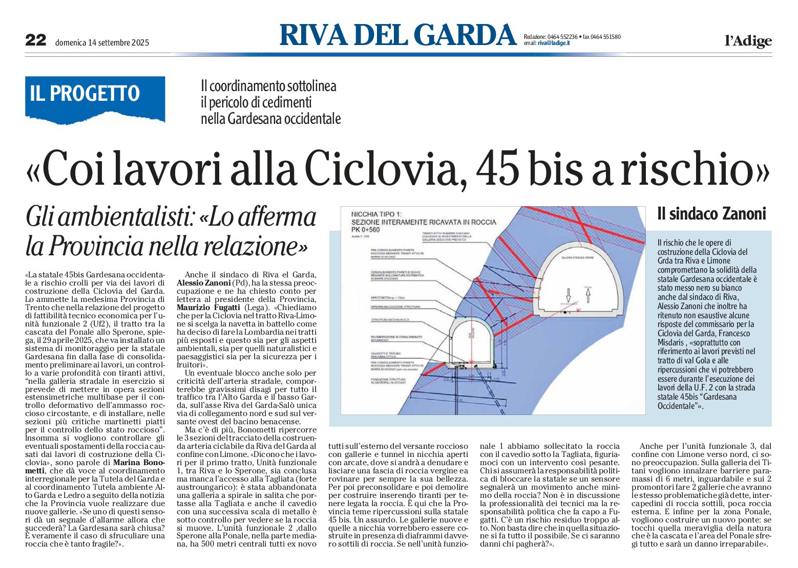 Ciclabile del Garda: nuovi problemi