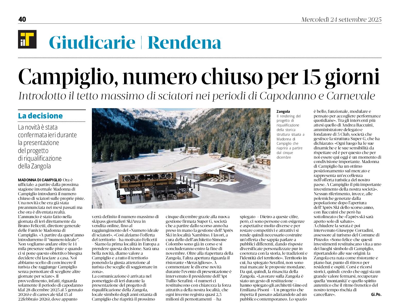 Madonna di Campiglio: numero chiuso per 15 giorni