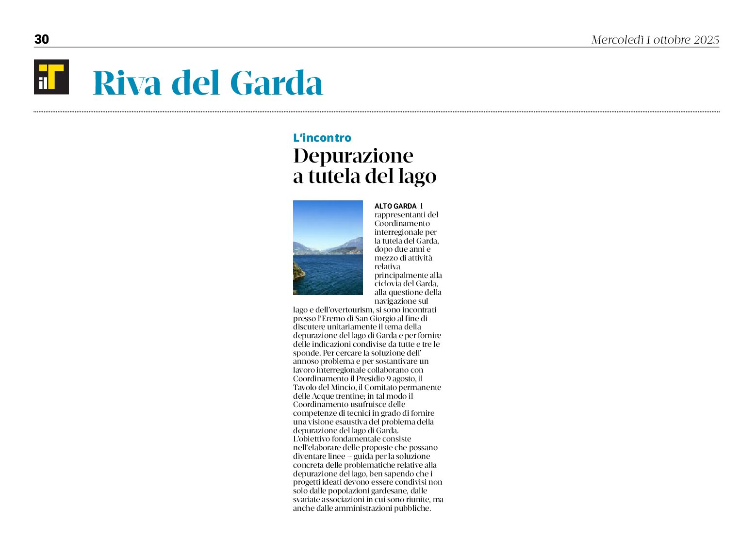 Depurazione del Lago di Garda