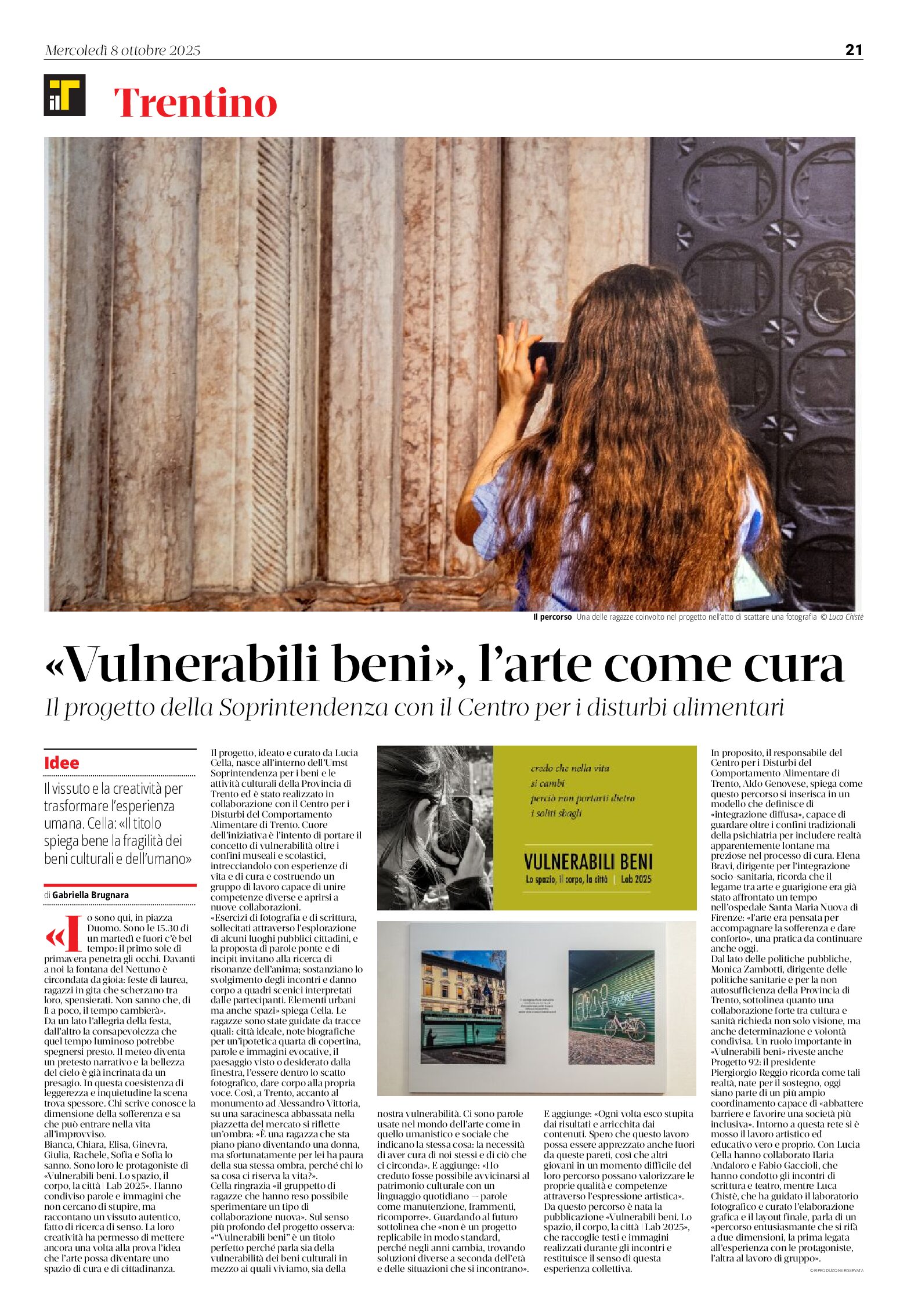 “Vulnerabili beni”, l’arte come cura