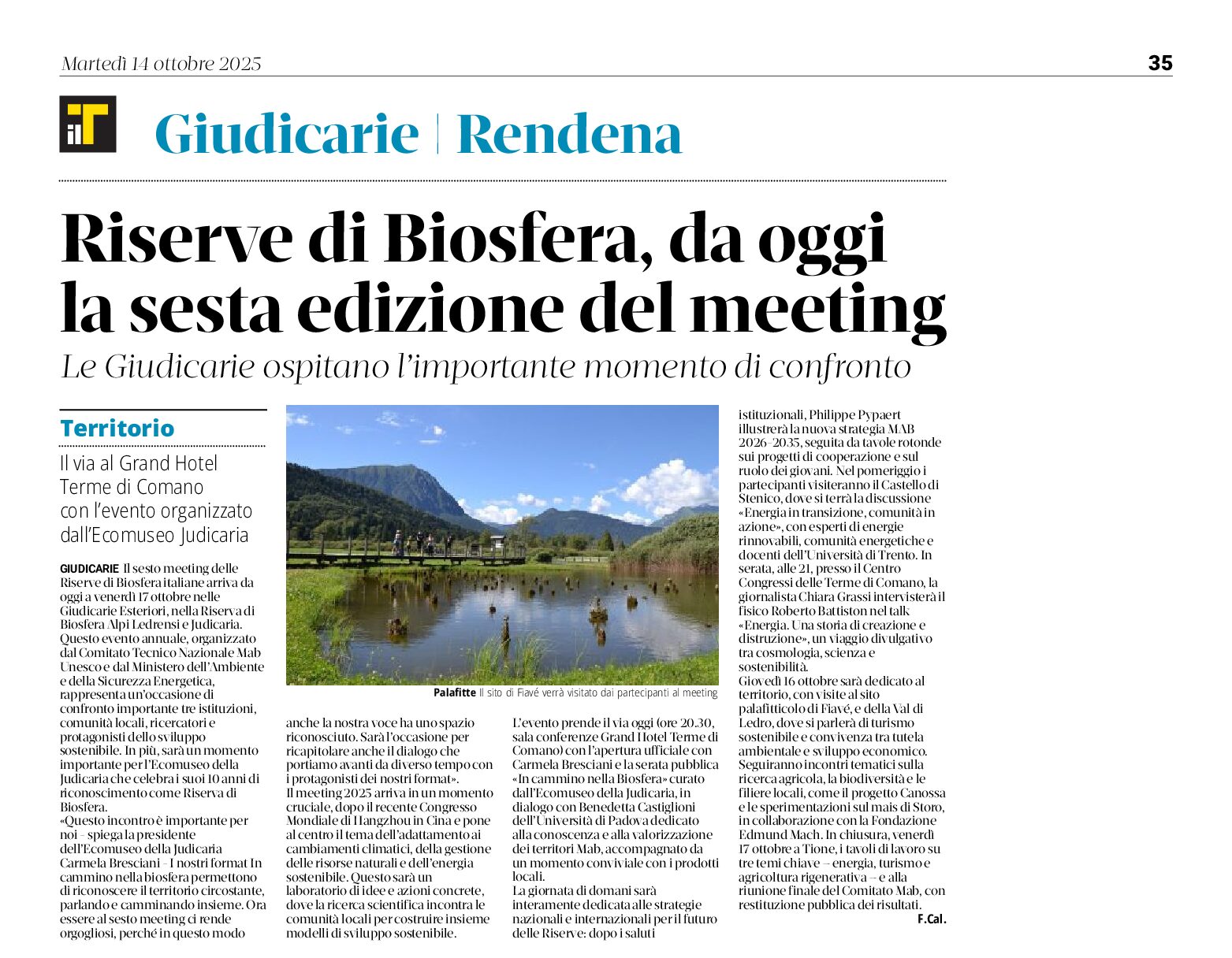 Riserve di biosfera, 6′ edizione del meeting