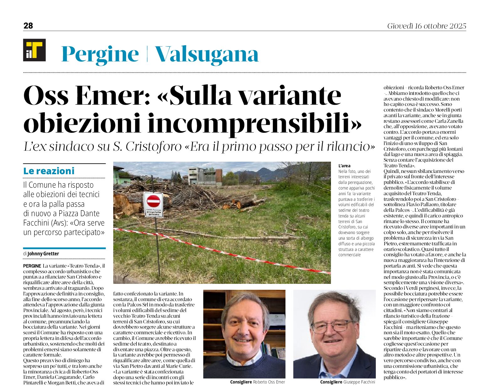 San Cristoforo: sulla variante incomprensioni