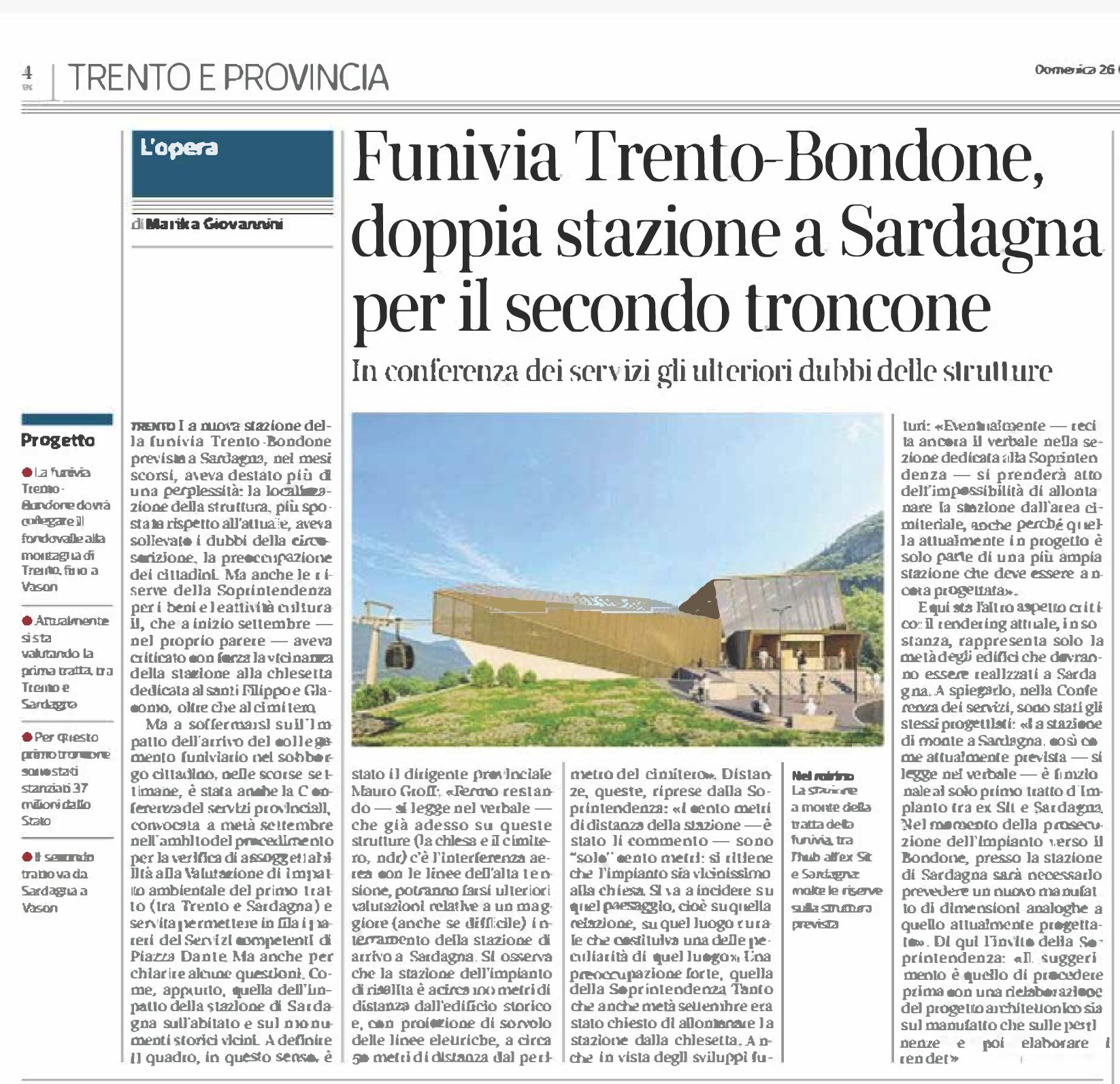 Funivia del Bondone: doppia stazione