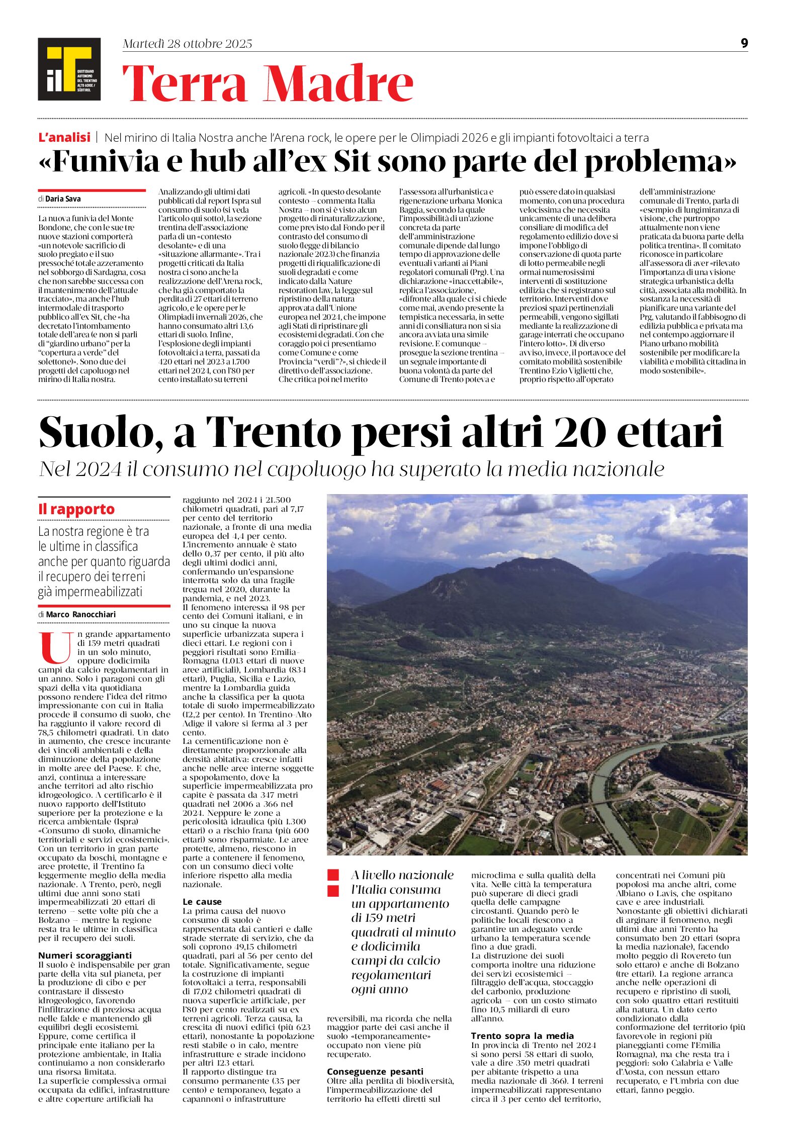 Italia Nostra: stop al consumo di suolo