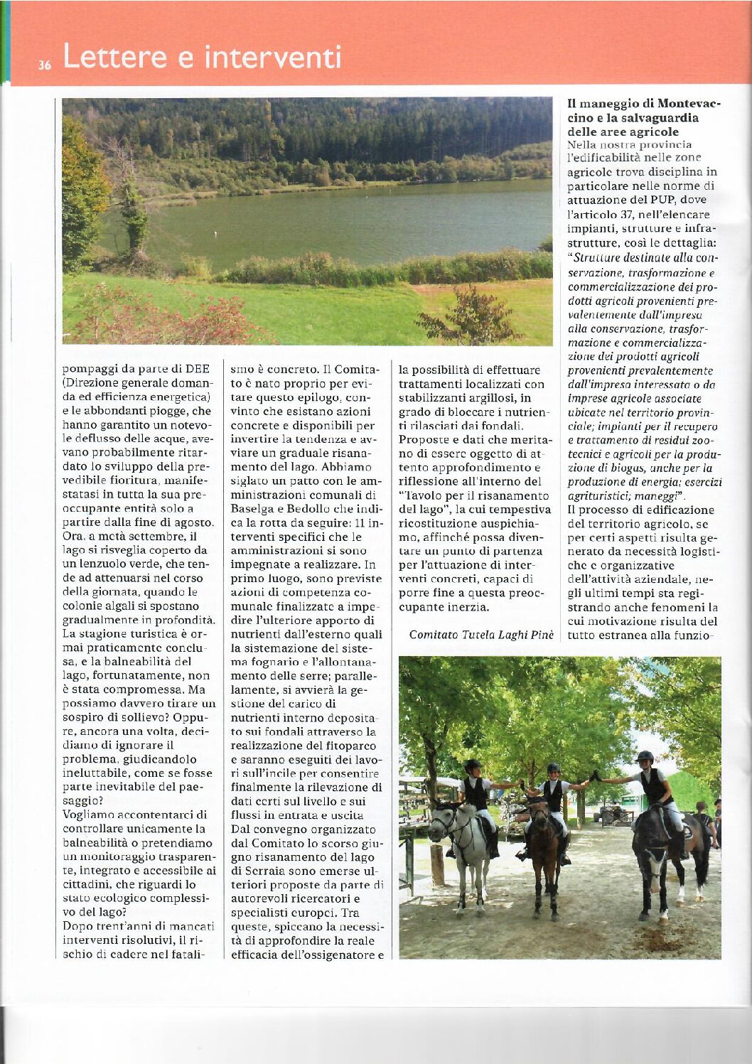 Italia Nostra: maneggio di Montevaccino