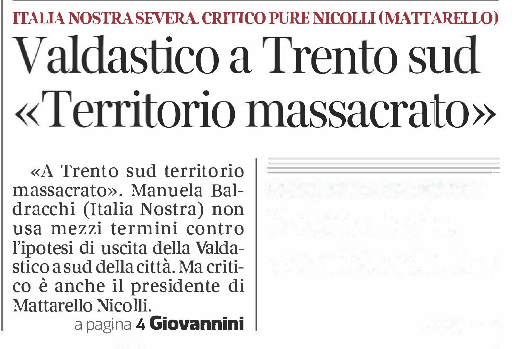 Italia Nostra: Valdastico