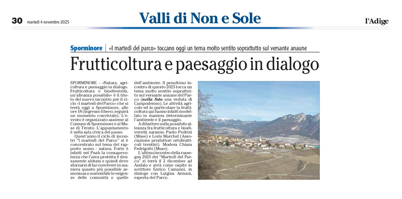 Val di Non, frutticoltura e paesaggio