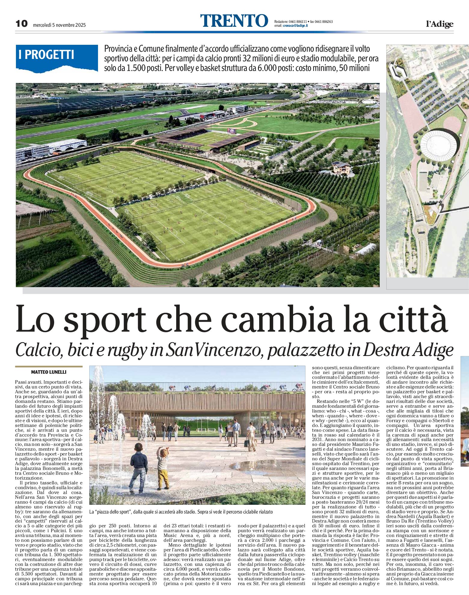 Trento: stadio e palasport