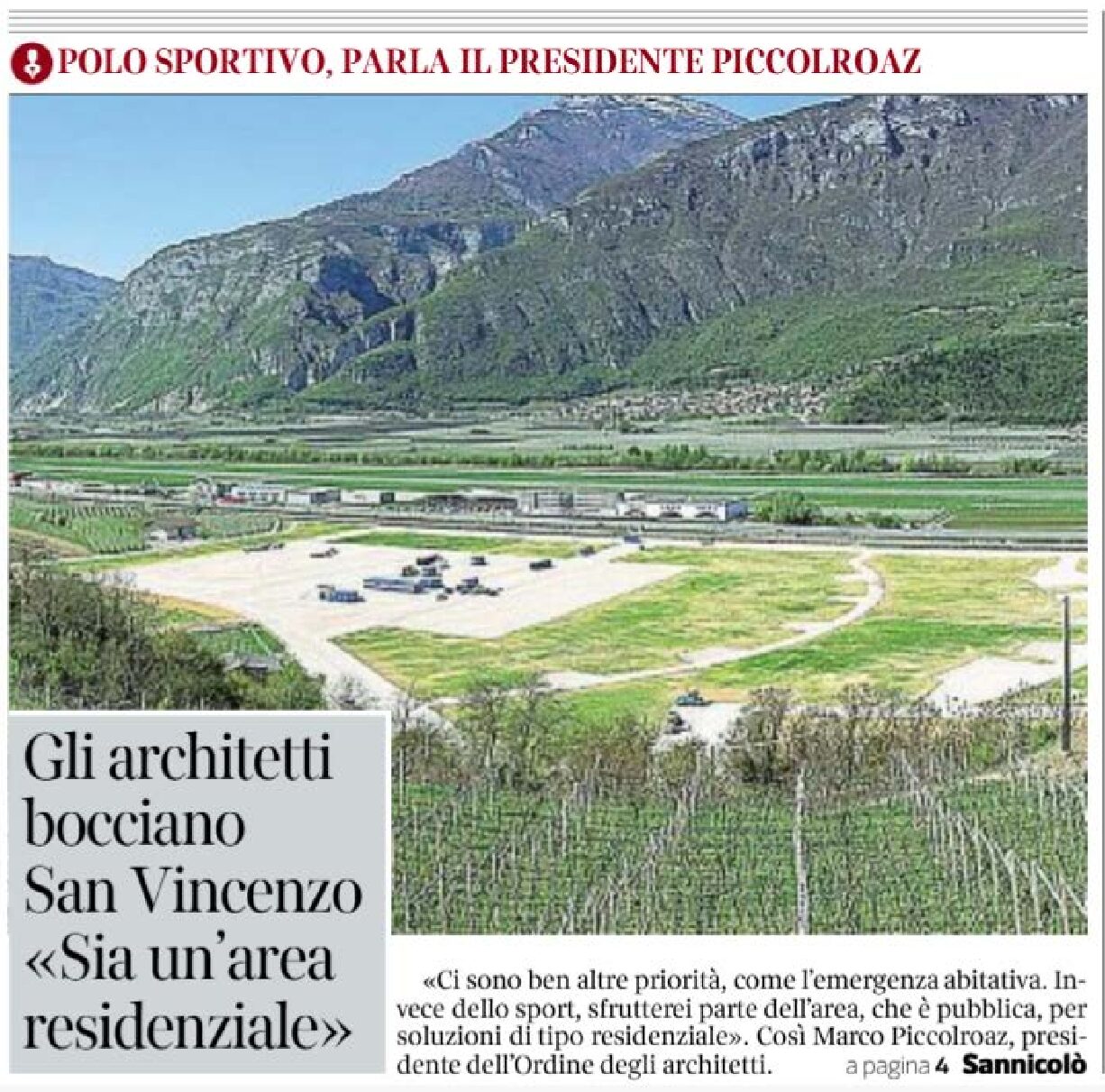 Stadio San Vincenzo: il no degli architetti