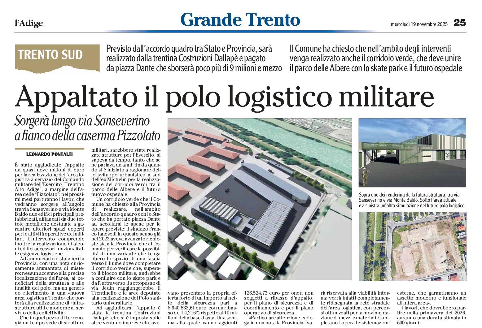 Trento: polo logistico militare