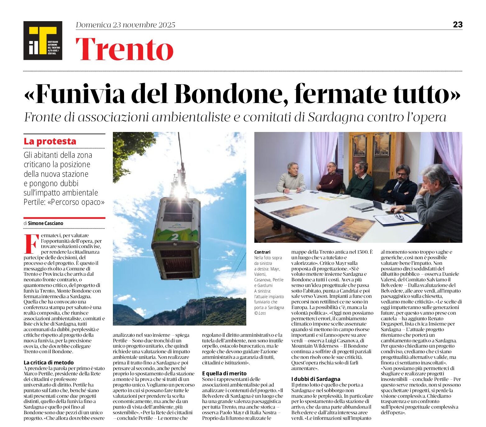Funivia del Bondone: fermate tutto – salviamo il Belvedere