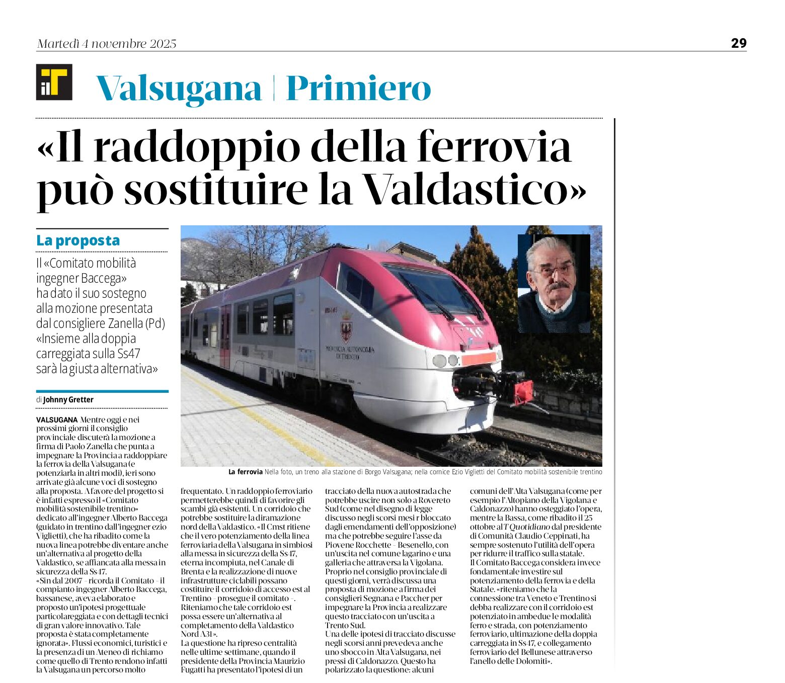 Nuova proposta per la Valdastico