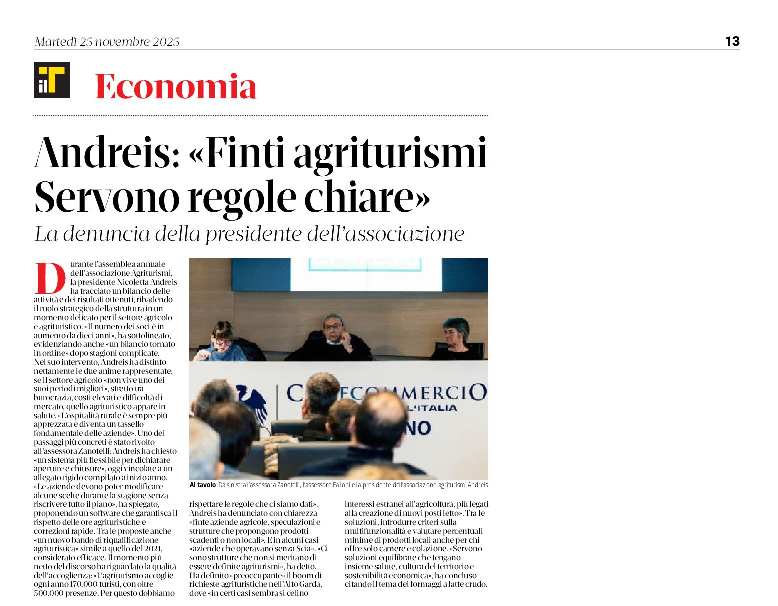 Finti agriturismi, servono regola chiare